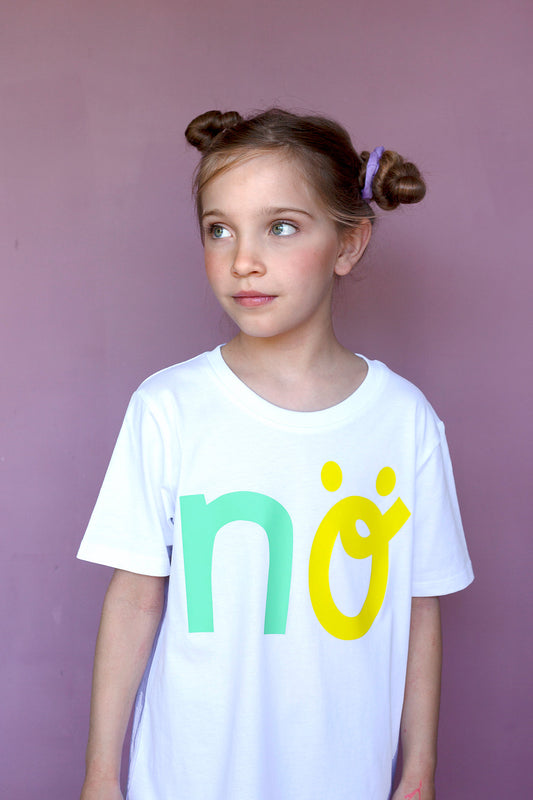 NÖ Kids Shirt white surf