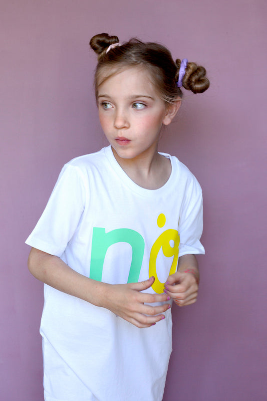 NÖ Kids Shirt white surf