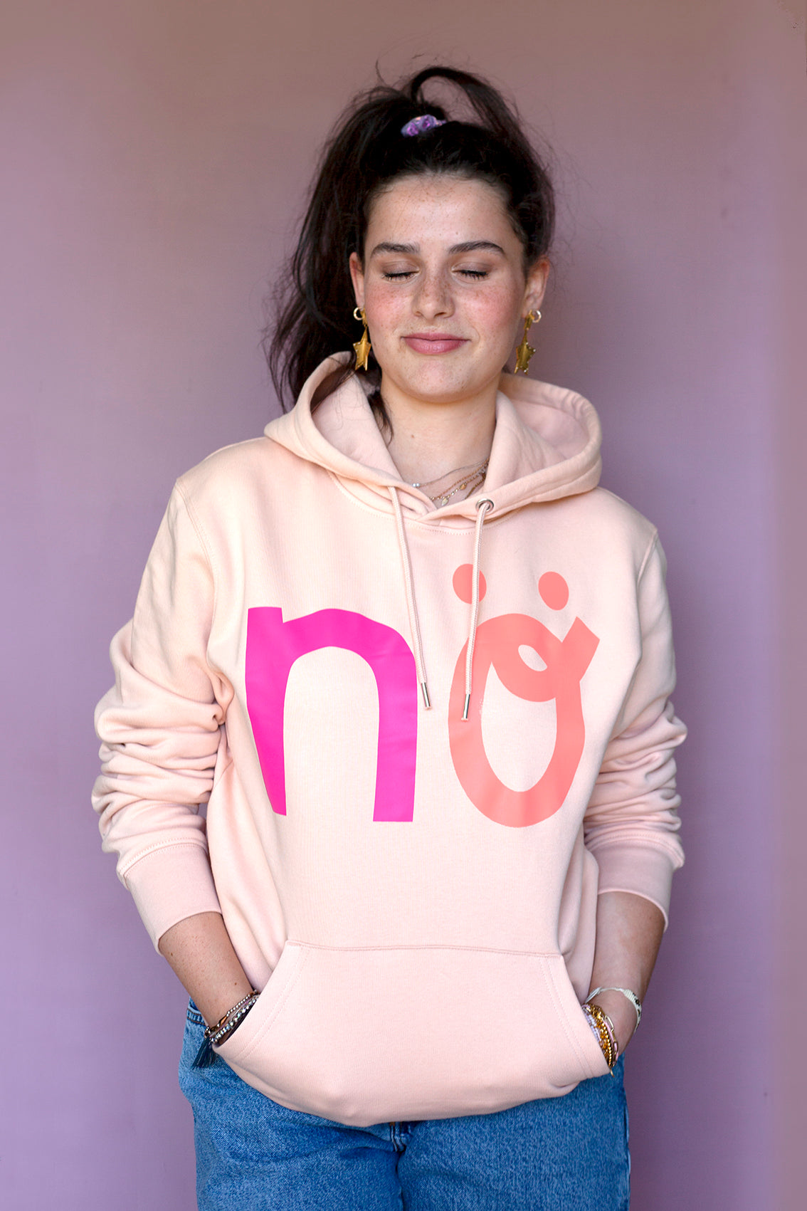 Nö Hoodie UNISEX Fresh Peach