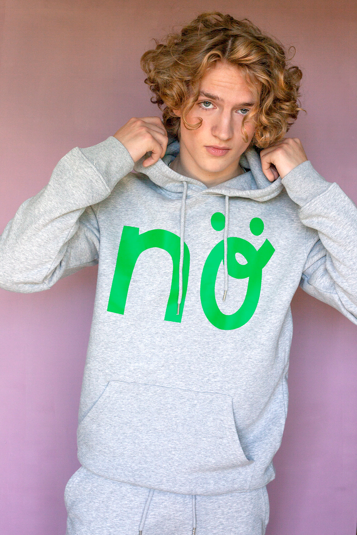 Nö Hoodie UNISEX darkheather green