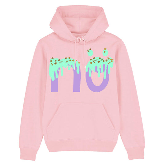 Nö x Superstreusel Hoodie UNISEX candy-pink