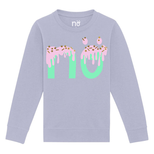 Nö x Superstreusel Kids Sweater candy-purple